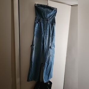 Wild Fable Blue Denim Overalls